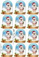 Christmas Teddy Snow Globe Gift Tags