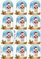 Christmas Teddy Snow Globe Gift Tags