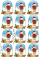 Christmas Teddy Snow Globe Gift Tags