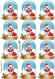 Christmas Teddy Snow Globe Gift Tags