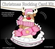 3D Shaped Rocking Christmas Card Mini Kit - Rudolph has an Xmas Cracker