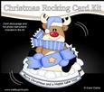 3D Shaped Rocking Christmas Card Mini Kit - Rudolph has an Xmas Cracker