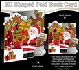 3D Shaped No-Hole Fold Back Christmas Card Mini Kit - Santa has Presents