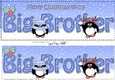 Large DL Merry Christmas to my BIG BROTHER 3D decoupage with Penguins