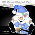 3D Shaped Christmas Card Kit - Snowball Sam has Xmas Presents