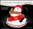 3D Shaped Rocking Christmas Card Mini Kit - Snowman Rio has an Xmas Cracker