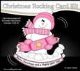 3D Shaped Rocking Christmas Card Mini Kit - Snowman Rio has an Xmas Cracker