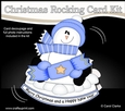 3D Shaped Rocking Christmas Card Mini Kit - Snowman Rio has an Xmas Cracker