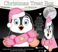 3D Christmas Treat Box Gift Set Mini Kit - Pip Penguin has an Xmas Cracker