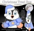 3D Christmas Treat Box Gift Set Mini Kit - Pip Penguin has an Xmas Cracker
