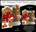 3D Shaped No-Hole Fold Back Christmas Card Mini Kit - Penguin has an Xmas star