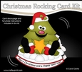 3D Shaped Rocking Christmas Card Mini Kit - Cute Christmas Tree has a Star