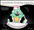 3D Shaped Rocking Christmas Card Mini Kit - Cute Christmas Tree has a Star