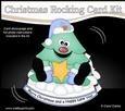3D Shaped Rocking Christmas Card Mini Kit - Cute Christmas Tree has a Star