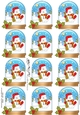 Christmas Snowman Oli Snow Globe Gift Tags
