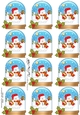 Christmas Snowman Oli Snow Globe Gift Tags