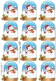 Christmas Snowman Oli Snow Globe Gift Tags