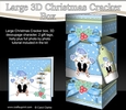 3D Large Christmas Cracker Box - Snowball Sam is Sledging