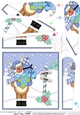 Christmas Rudolph is at the North Pole Fan Pyramage Topper
