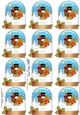 Christmas Snowman Rio Snow Globe Gift Tags
