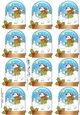 Christmas Snowman Rio Snow Globe Gift Tags