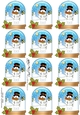 Christmas Snowman Rio Snow Globe Gift Tags