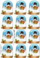 Christmas Snowman Rio Snow Globe Gift Tags