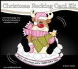 3D Shaped Rocking Christmas Card Mini Kit - Rudolph has an Xmas Tree
