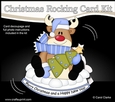3D Shaped Rocking Christmas Card Mini Kit - Rudolph has an Xmas Tree
