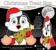3D Christmas Treat Box Gift Set Mini Kit - Pip Penguin has an Xmas Tree