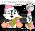 3D Christmas Treat Box Gift Set Mini Kit - Pip Penguin has an Xmas Tree