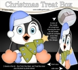 3D Christmas Treat Box Gift Set Mini Kit - Pip Penguin has an Xmas Tree