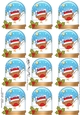 Christmas Bobbin Robin Snow Globe Gift Tags