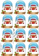 Christmas Bobbin Robin Snow Globe Gift Tags