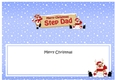 large DL Merry Christmas STEP DAD with Rudolph insert