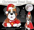 3D Christmas Treat Box Gift Set Mini Kit - Little Boxer Dog