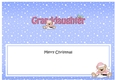 Large DL Merry Christmas GRANDDAUGHTER insert with Livvy Bear