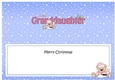 Large DL Merry Christmas GREAT GRANDDAUGHTER insert with Livvy Bear