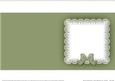 Square Pearls and Lace Card Front or Insert