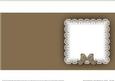 Square Pearls and Lace Card Front or Insert