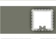 Square Pearls and Lace Card Front or Insert