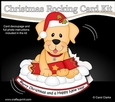 3D Shaped Rocking Christmas Card Mini Kit - Little Golden Labrador Dog