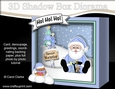 3D Christmas Diorama Shadow Box Card Mini Kit - Santa has Presents