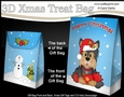 3D Christmas Gift Bag Mini Kit - Little Yorkie Dog