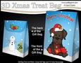 3D Christmas Gift Bag Mini Kit - Little Chocolate Labrador Dog