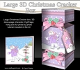 3D Large Christmas Cracker Box -  Snowman Rio is Ice Skating