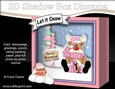 3D Christmas Diorama Shadow Box Card Mini Kit - Rudolph has Presents