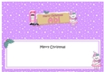 Large DL Merry Christmas ABI insert