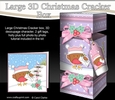 3D Large Christmas Cracker Box - Bobbin Robin has an Xmas Letter