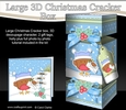 3D Large Christmas Cracker Box - Bobbin Robin has an Xmas Letter